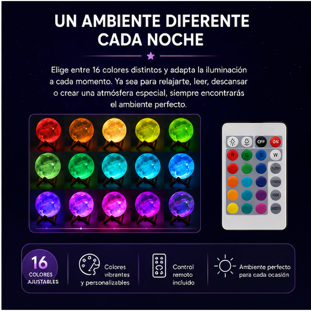 Moonglow Lámpara LED Galaxia Anti-Estrés
