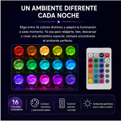 Moonglow Lámpara LED Galaxia Anti-Estrés