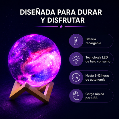 Moonglow Lámpara LED Galaxia Anti-Estrés